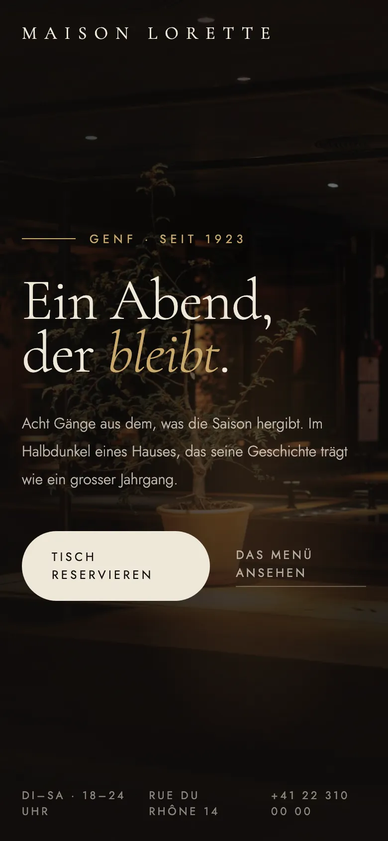 Maison Lorette: Mobilansicht